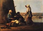 Jean Francois Millet The Haymakers' Rest oil painting on canvas